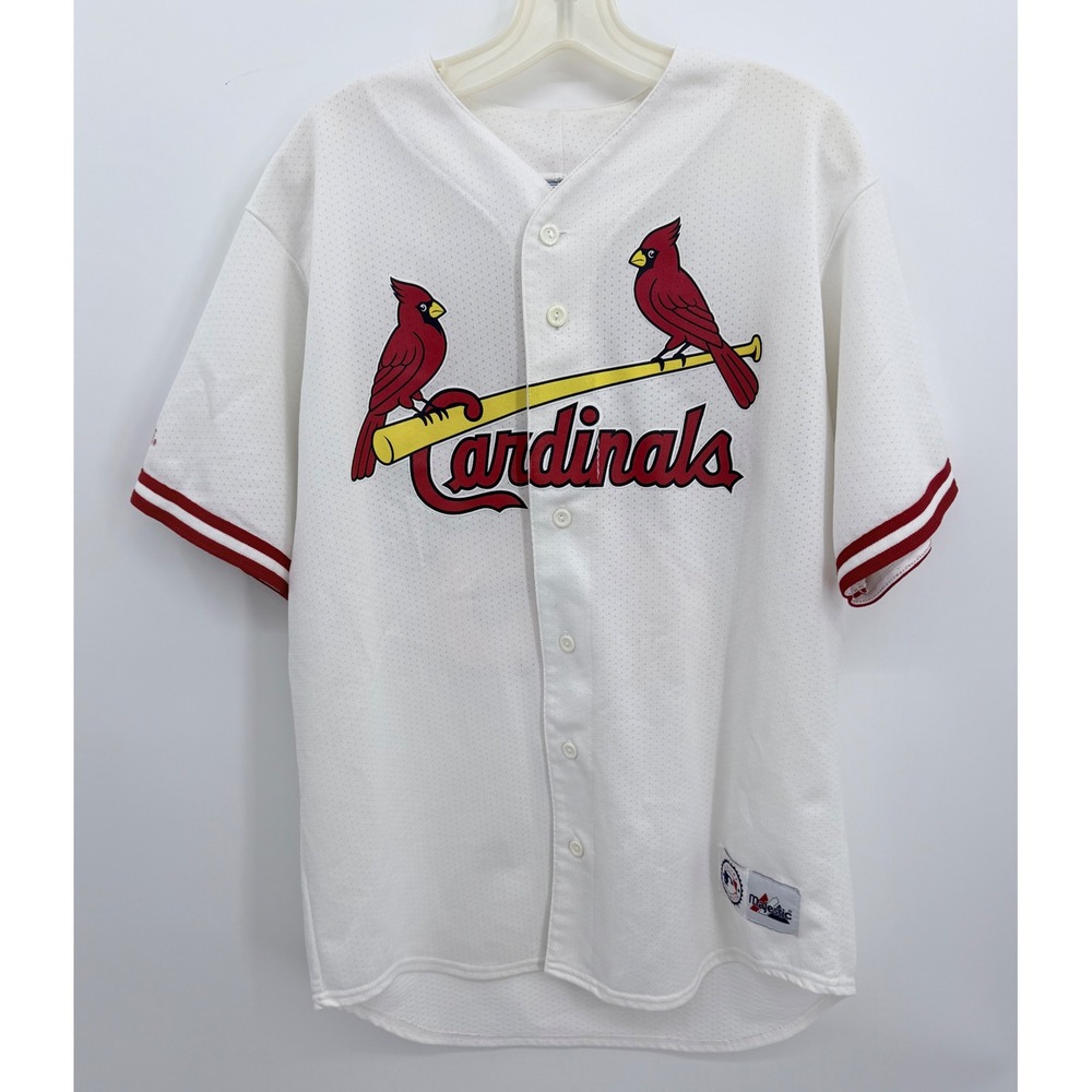 Majestic Mark McGwire Jersey Men Large White St. Louis Cardinals MLB Baseball